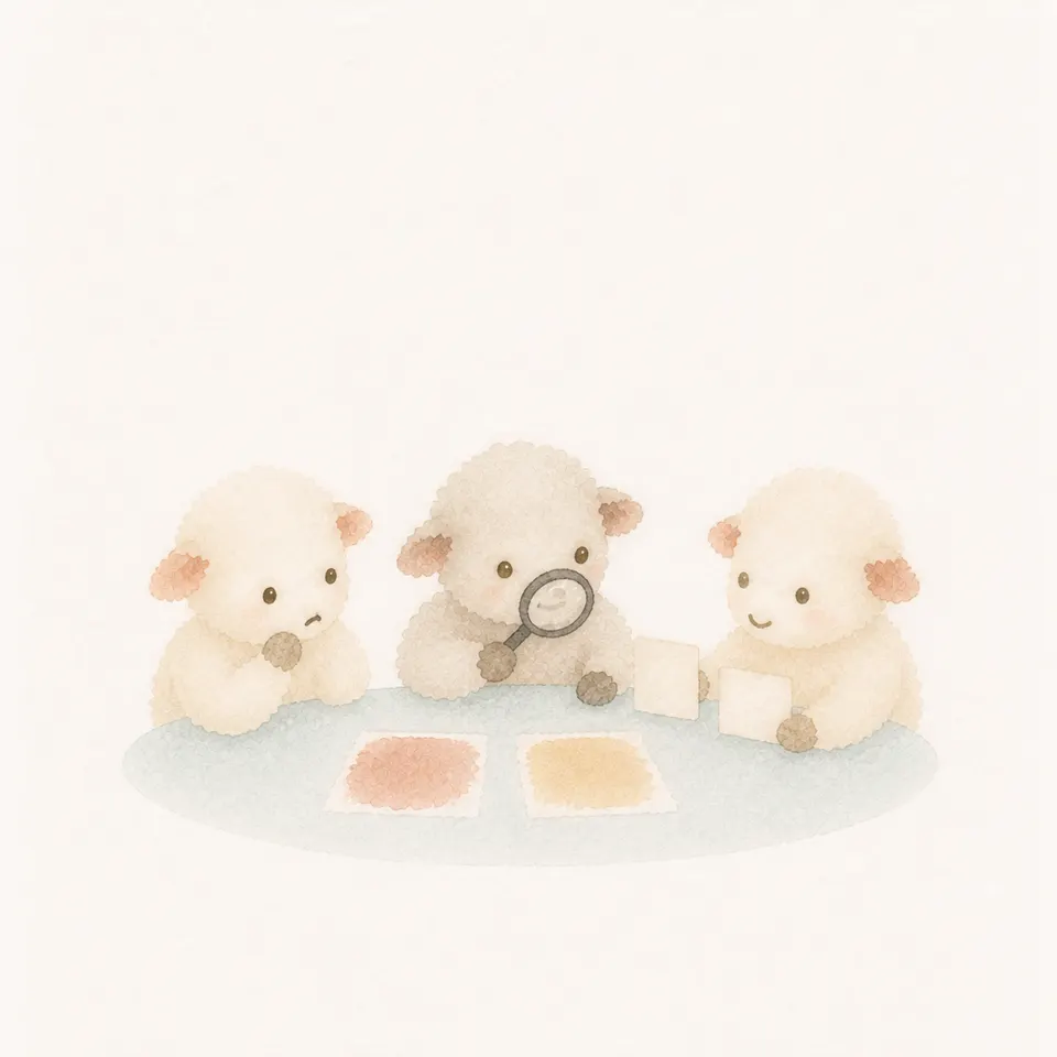 A watercolor of a medical board reviewing the recovery records of a radiation skin disease