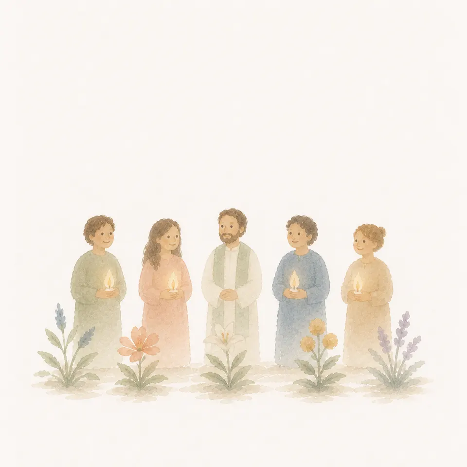 A watercolor of the equal dignity and the different vocations of women and men